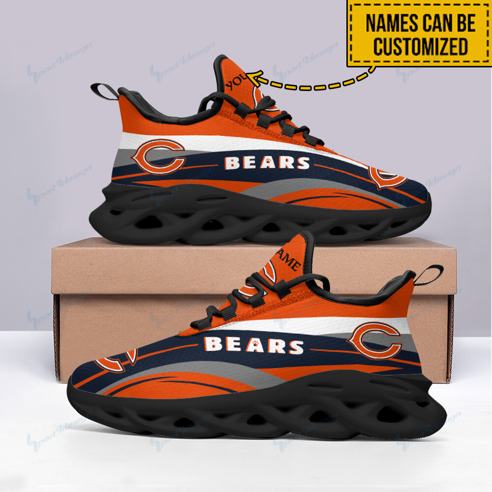 Chicago Bears Max Soul Shoes Sneakers For Men And Women