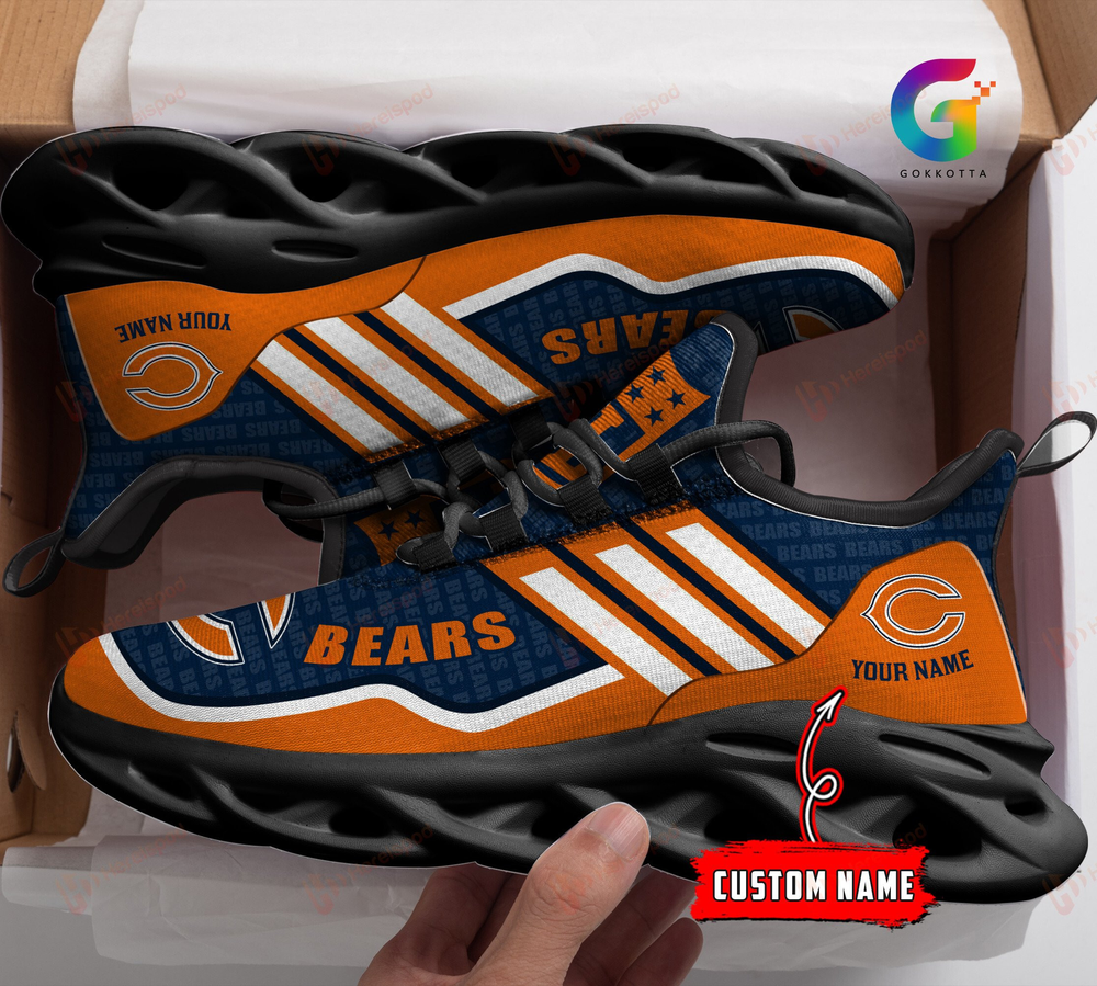 Chicago Bears Max Soul Shoes Sneakers For Men And Women