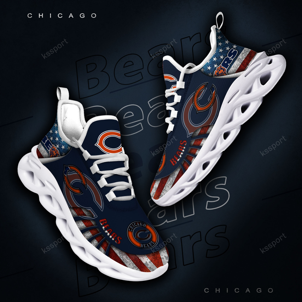 Chicago Bears Max Soul Shoes Sneakers For Men And Women