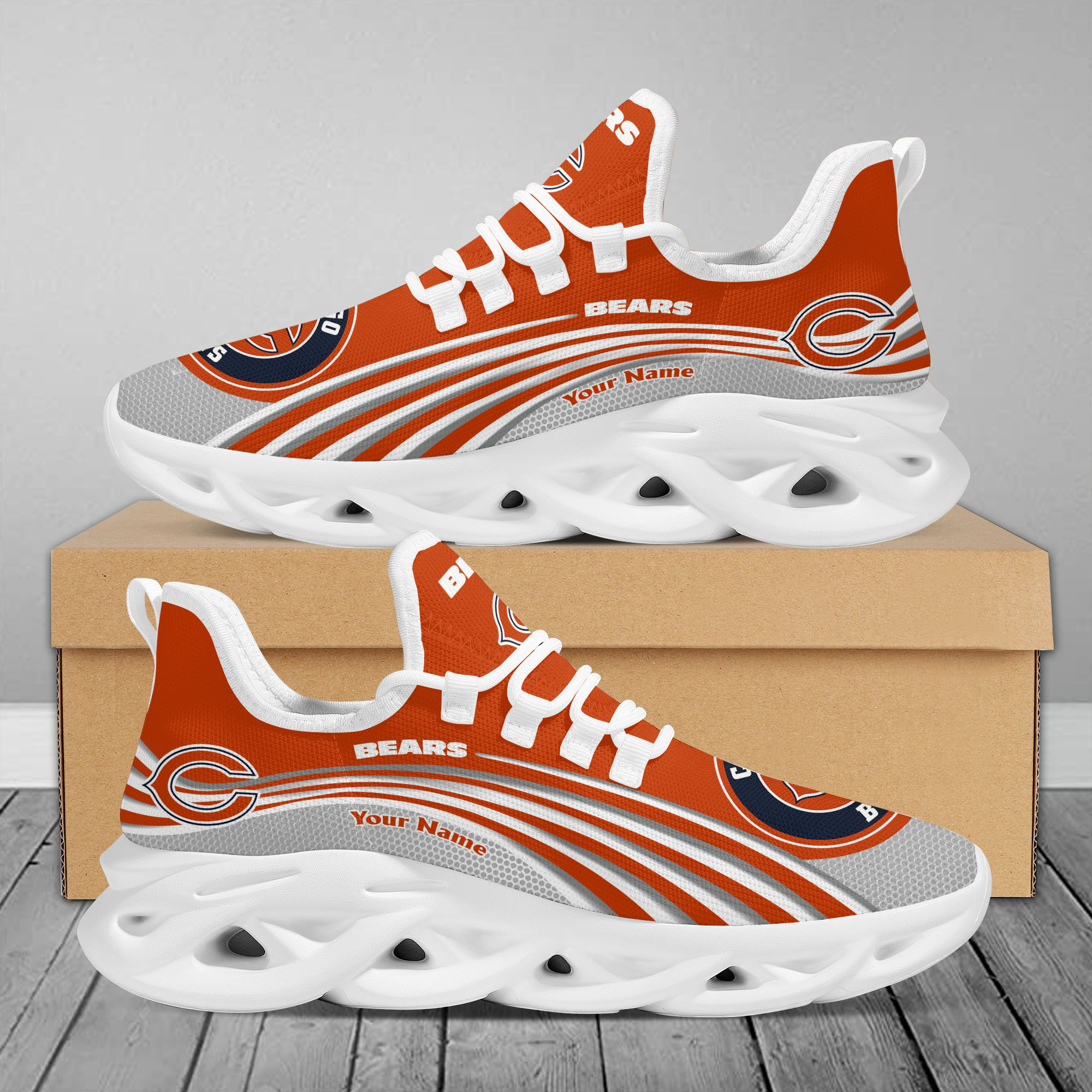 Chicago Bears Max Soul Shoes Sneakers For Men And Women