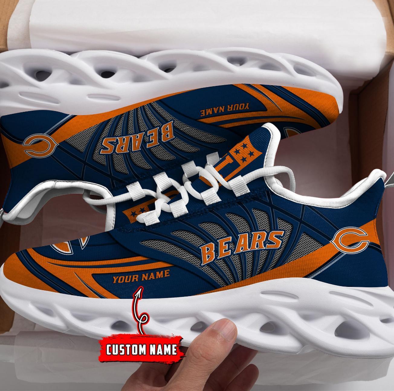Chicago Bears Max Soul Shoes Sneakers For Men And Women
