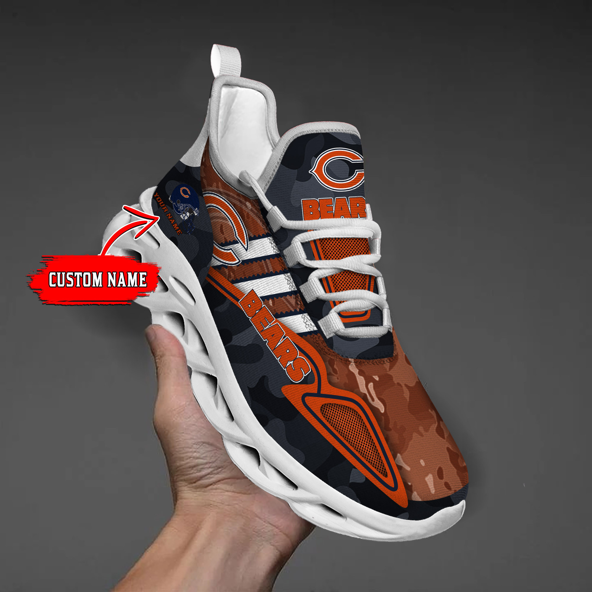 Chicago Bears NFL Max Soul Shoes Sneakers For Men And Women