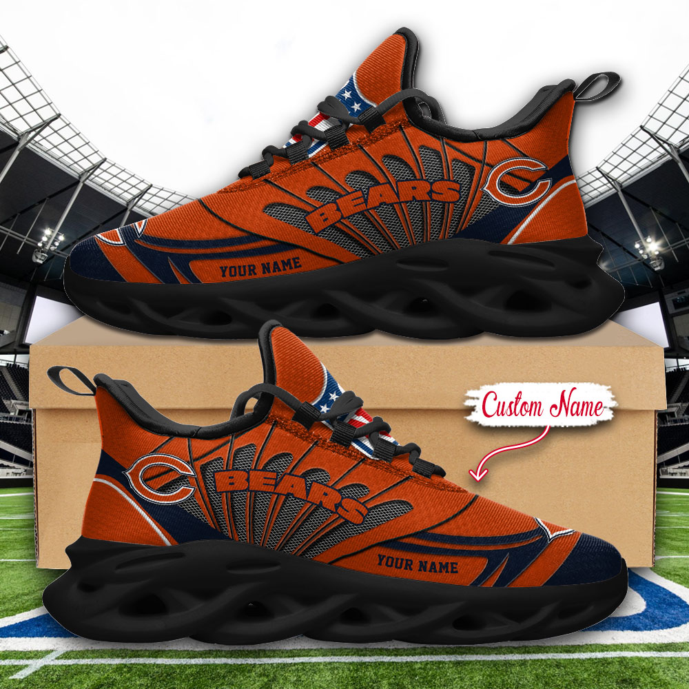 Chicago Bears NFL Max Soul Shoes Sneakers For Men And Women