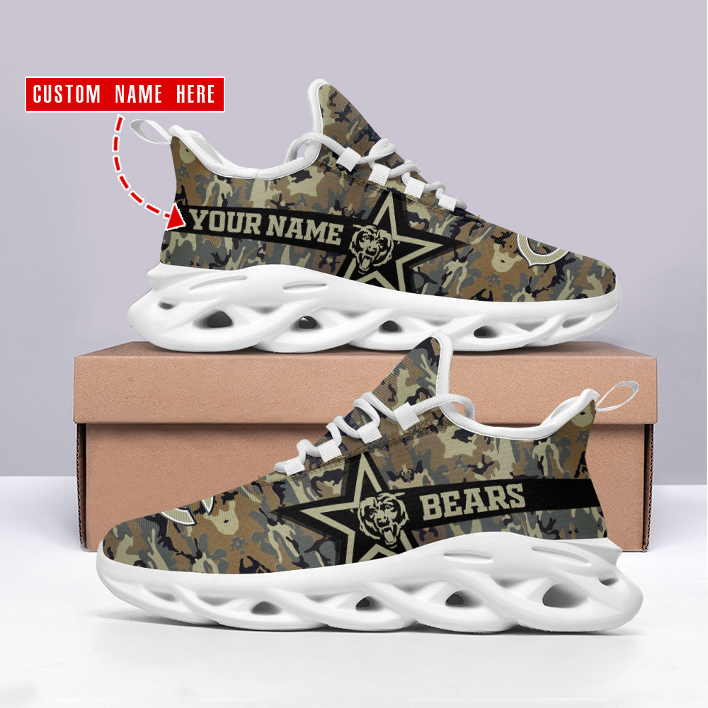 Chicago Bears NFL Max Soul Shoes Sneakers For Men And Women