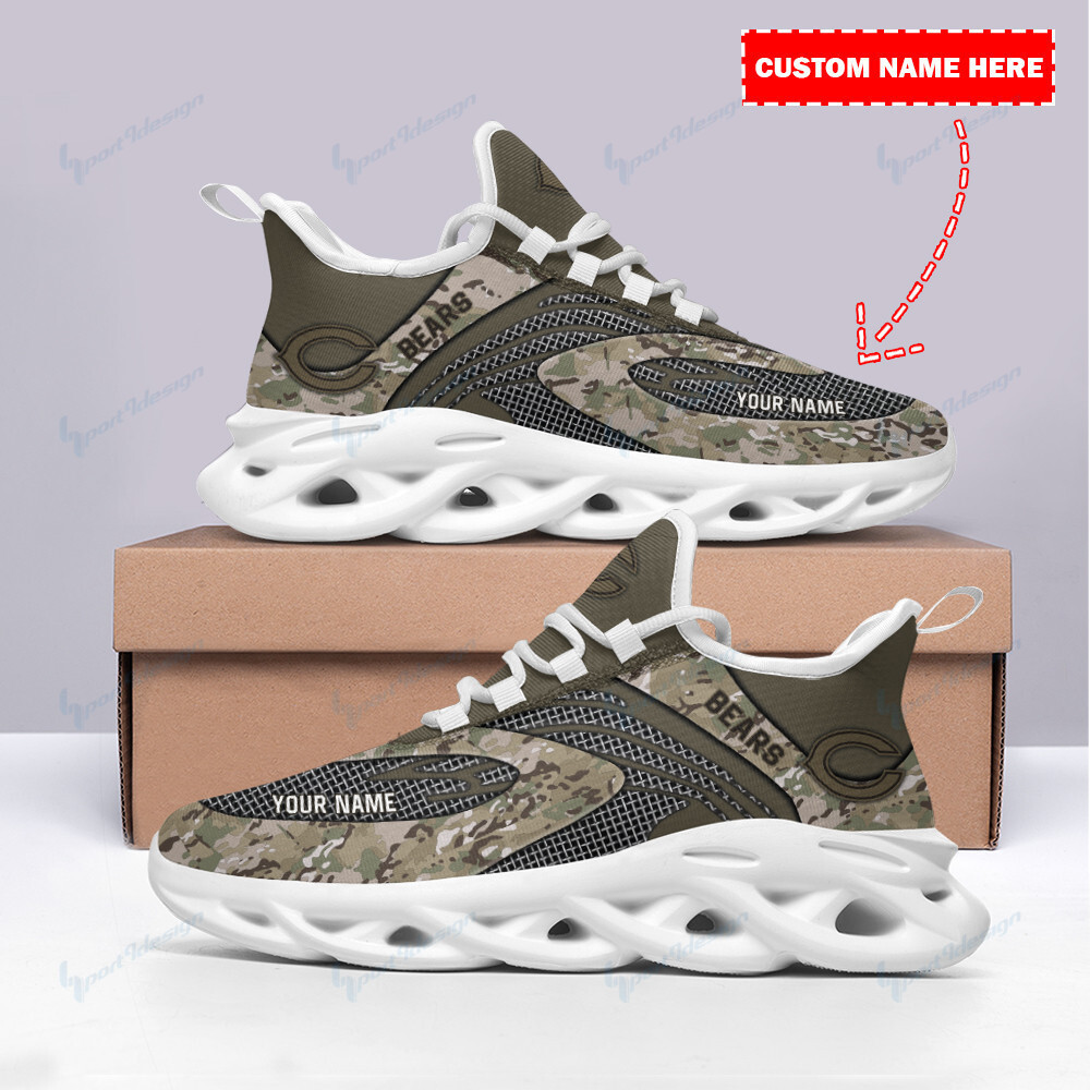 Chicago Bears NFL Max Soul Shoes Sneakers For Men And Women