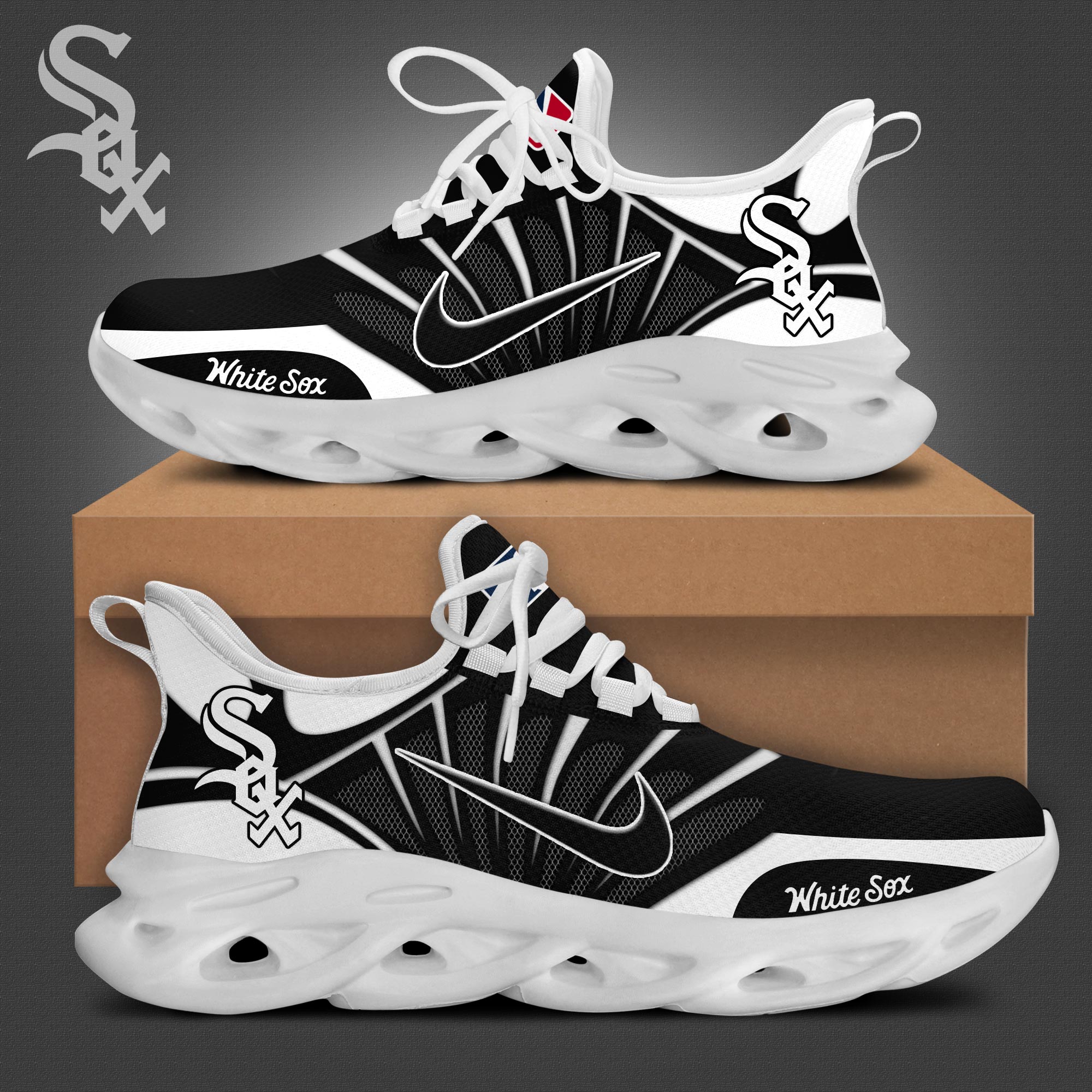 Chicago White Sox Max Soul Shoes Sneakers For Men And Women