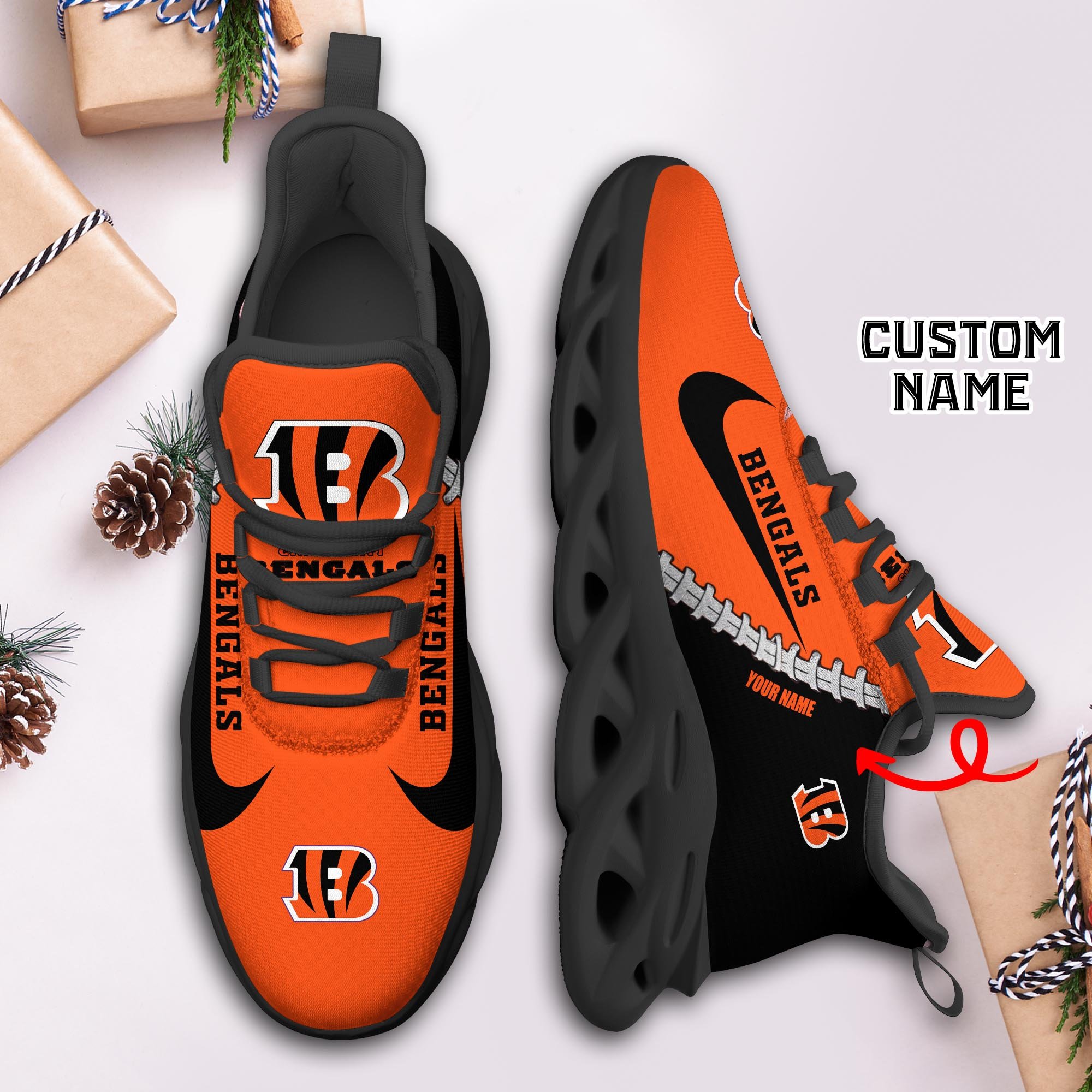 Cincinnati Bengals Max Soul Shoes Sneakers For Men And Women Devynglensnow