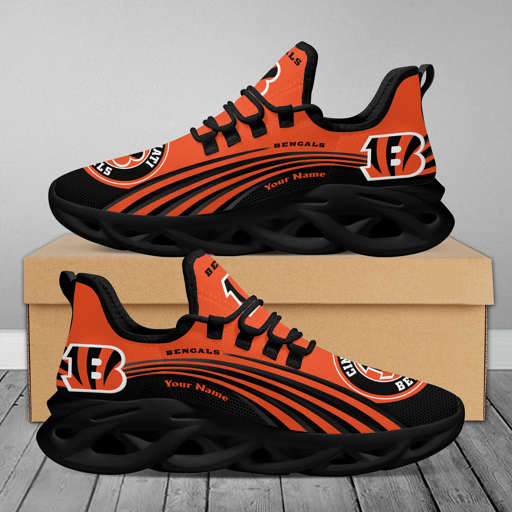 Cincinnati Bengals Max Soul Shoes Sneakers For Men And Women