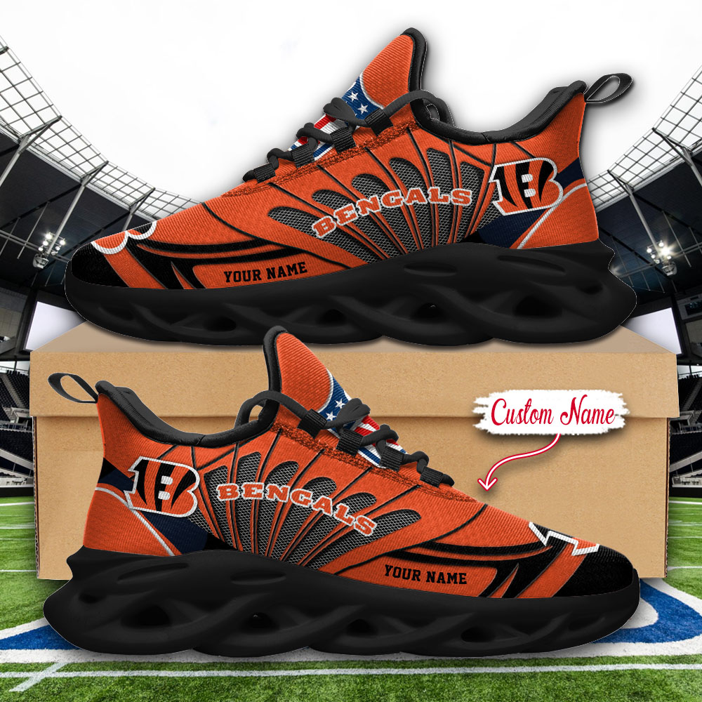 Cincinnati Bengals NFL Max Soul Shoes Sneakers For Men And Women