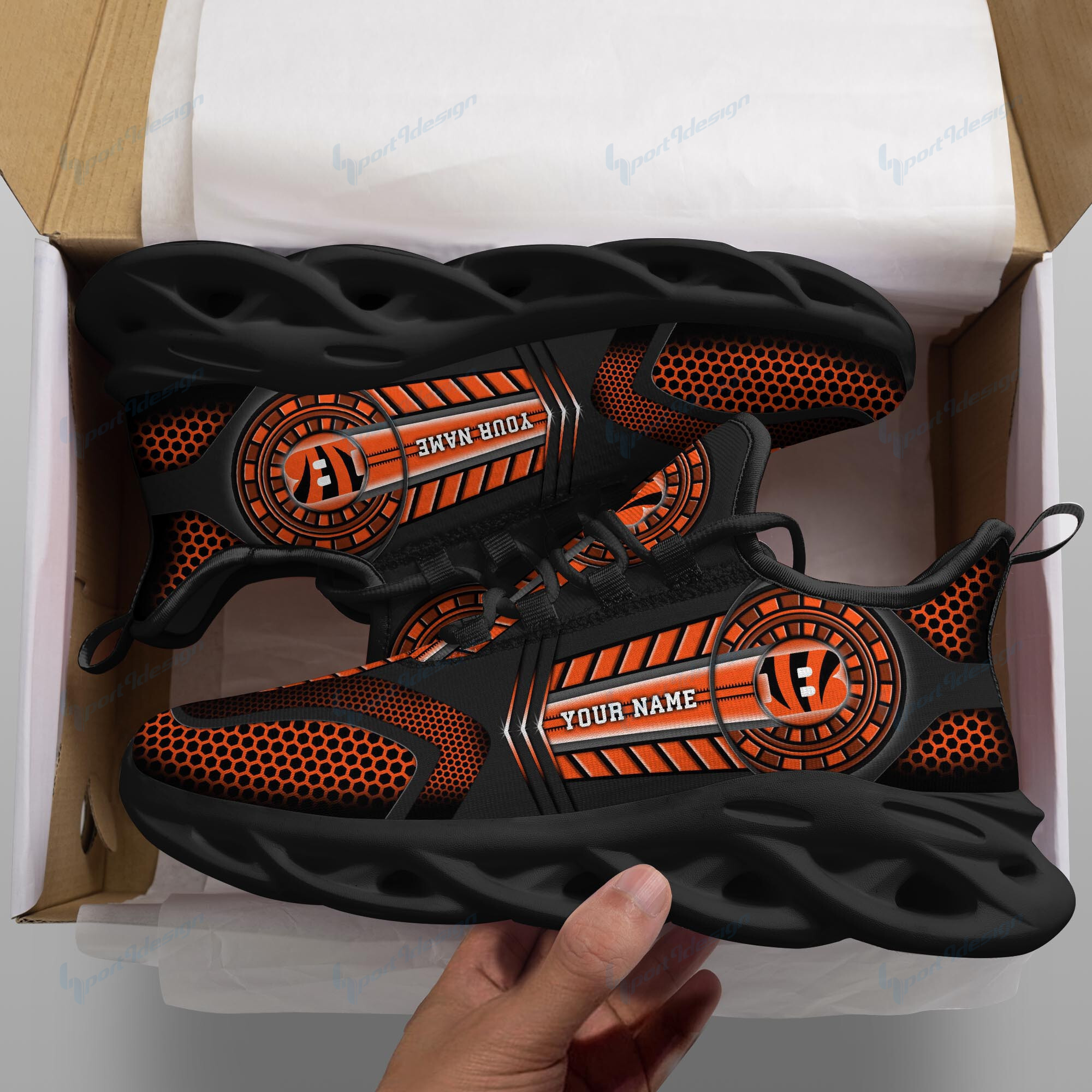 Cincinnati Bengals NFL Max Soul Shoes Sneakers For Men And Women