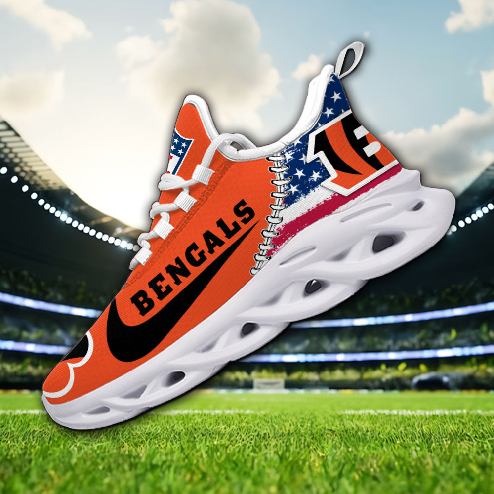 Cincinnati Bengals NFL Max Soul Shoes Sneakers For Men And Women