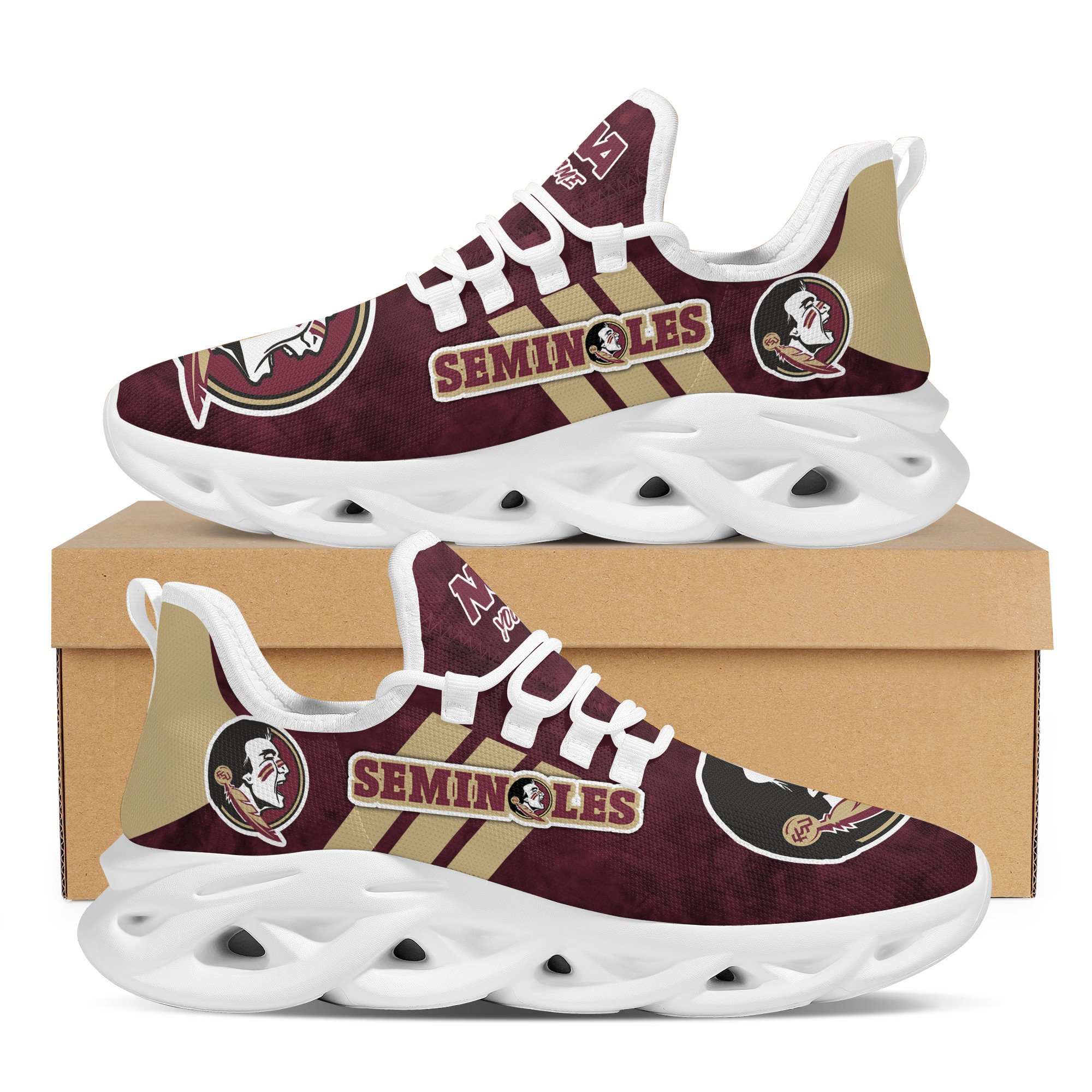 Florida State Seminoles Max Soul Shoes Sneakers For Men And Women
