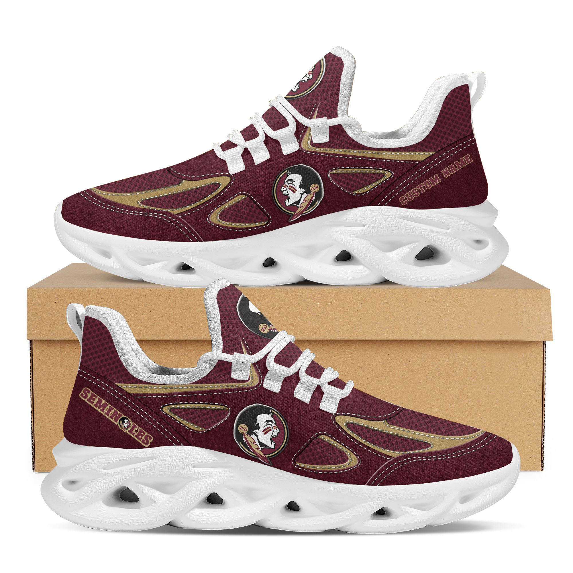 Florida State Seminoles Max Soul Shoes Sneakers For Men And Women