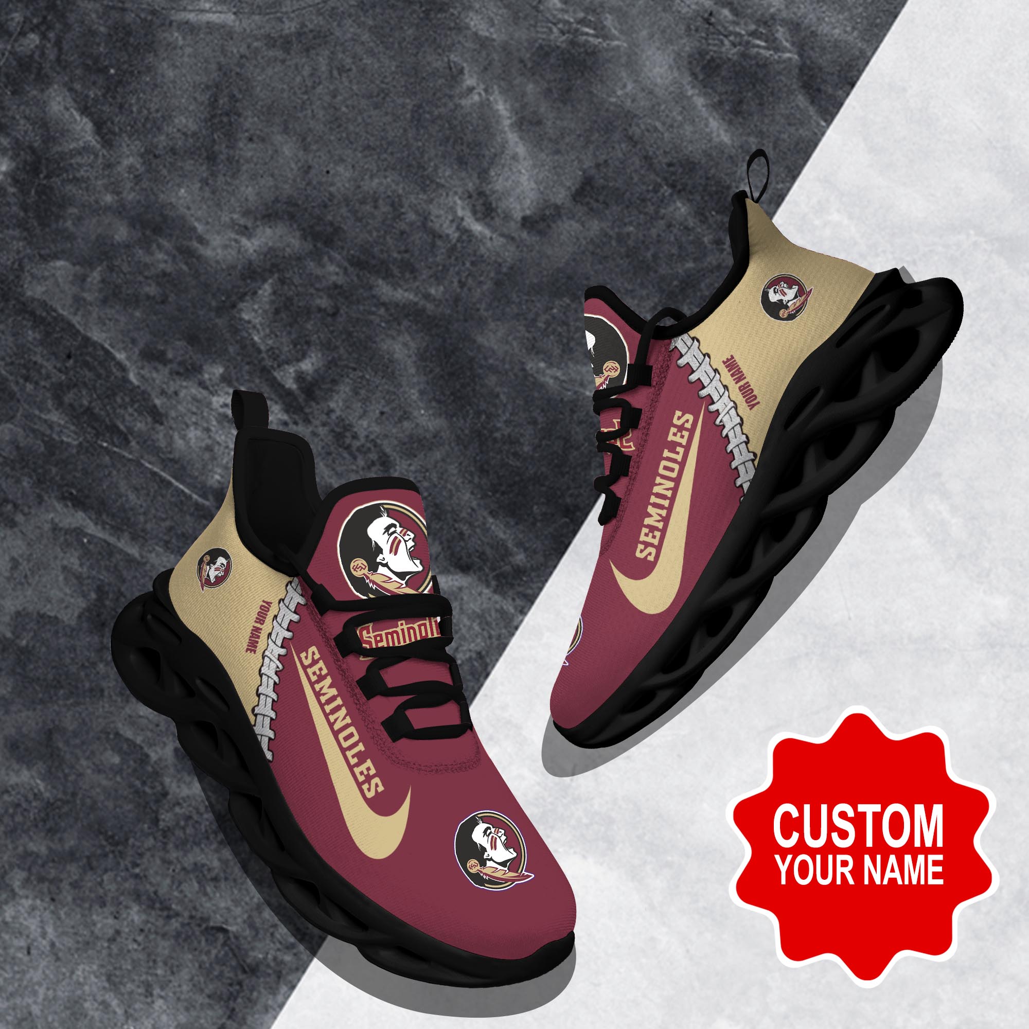 Florida State Seminoles Max Soul Shoes Sneakers For Men And Women