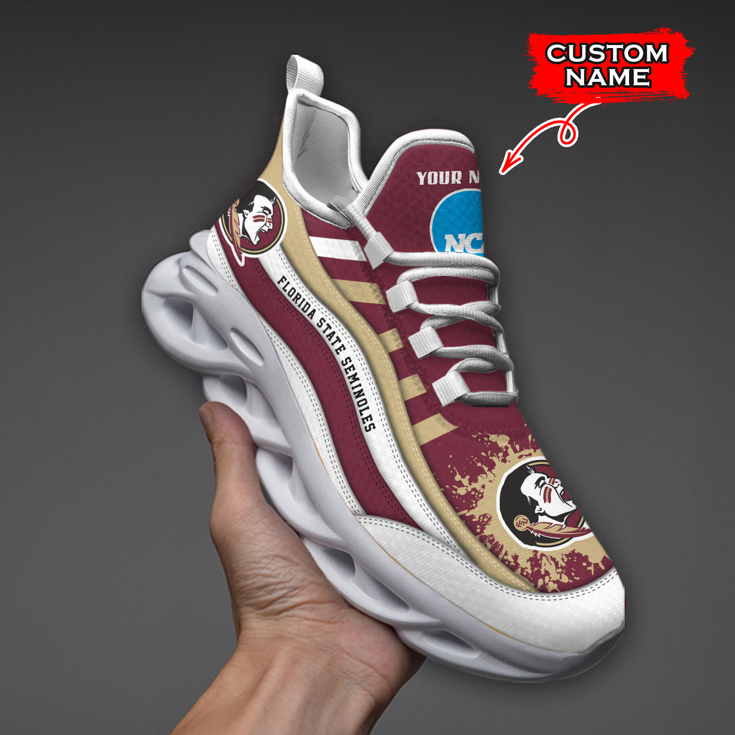 Florida State Seminoles NCAA Max Soul Shoes Sneakers For Men And Women