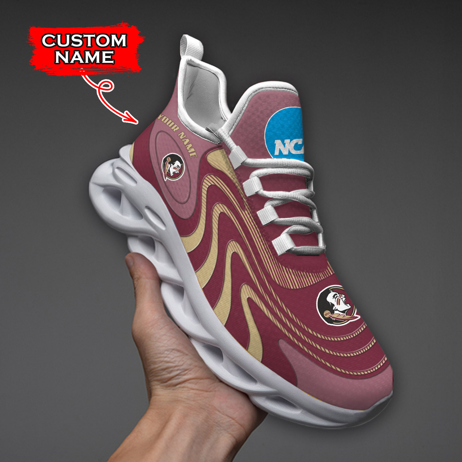 Florida State Seminoles NCAA Max Soul Shoes Sneakers For Men And Women