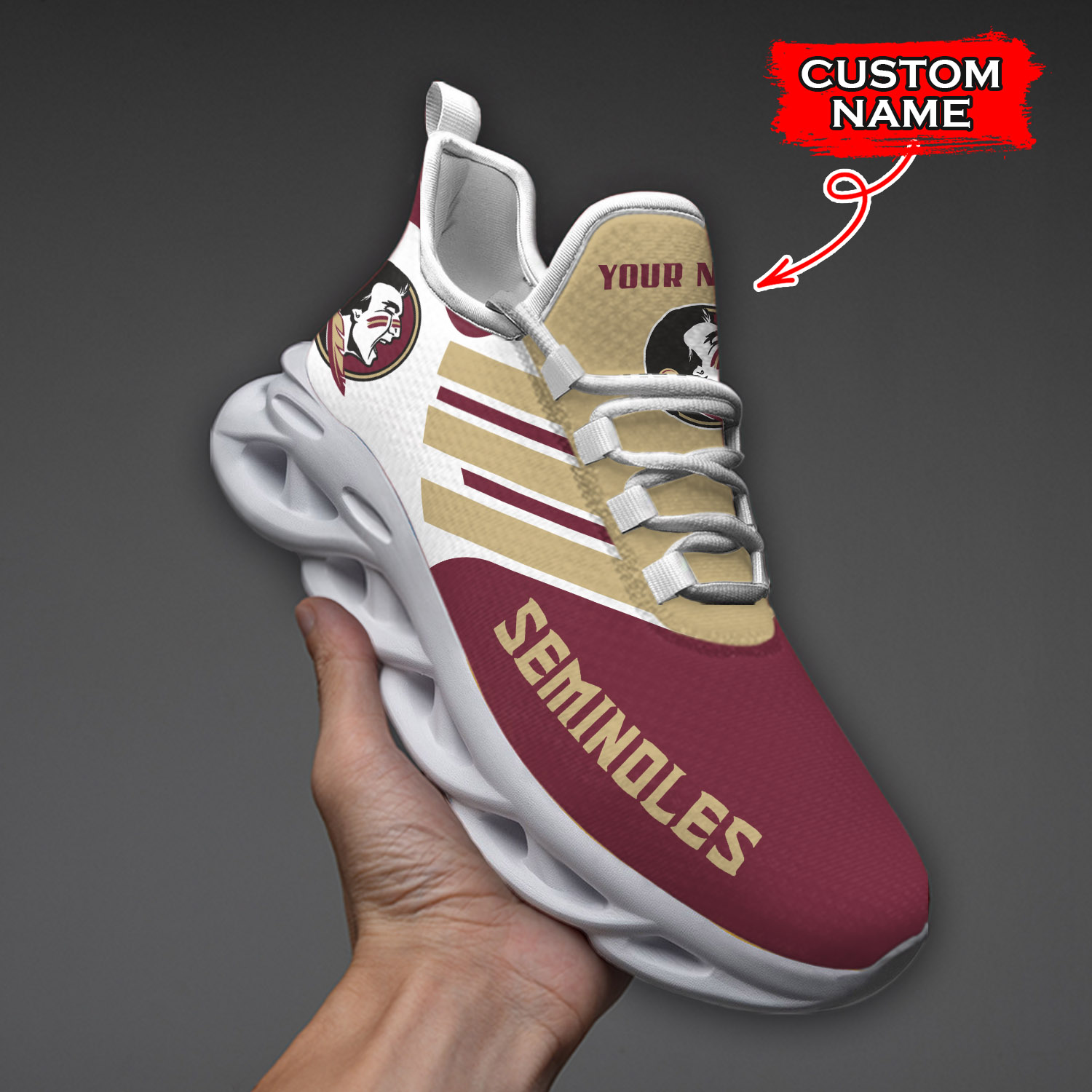 Florida State Seminoles NCAA Max Soul Shoes Sneakers For Men And Women