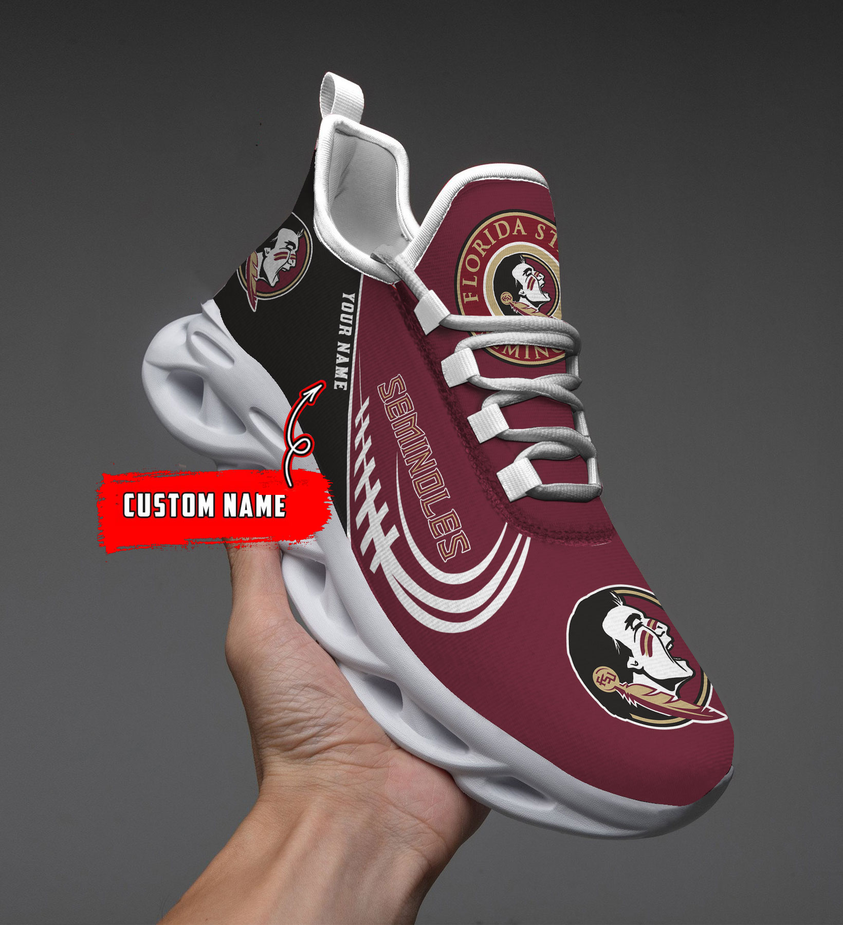 Florida State Seminoles NCAA Max Soul Shoes Sneakers For Men And Women