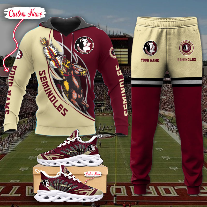 Florida State Seminoles NCAA Max Soul Shoes Sneakers For Men And Women