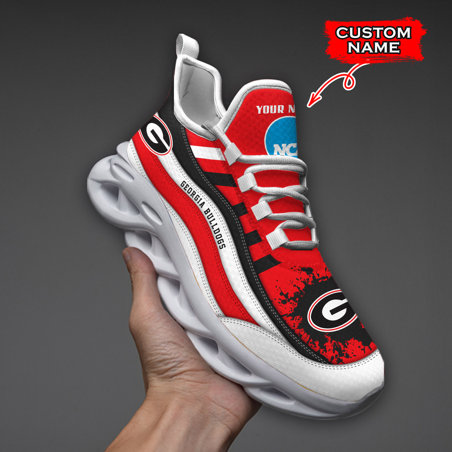 Georgia Bulldogs NCAA Max Soul Shoes Sneakers For Men And Women