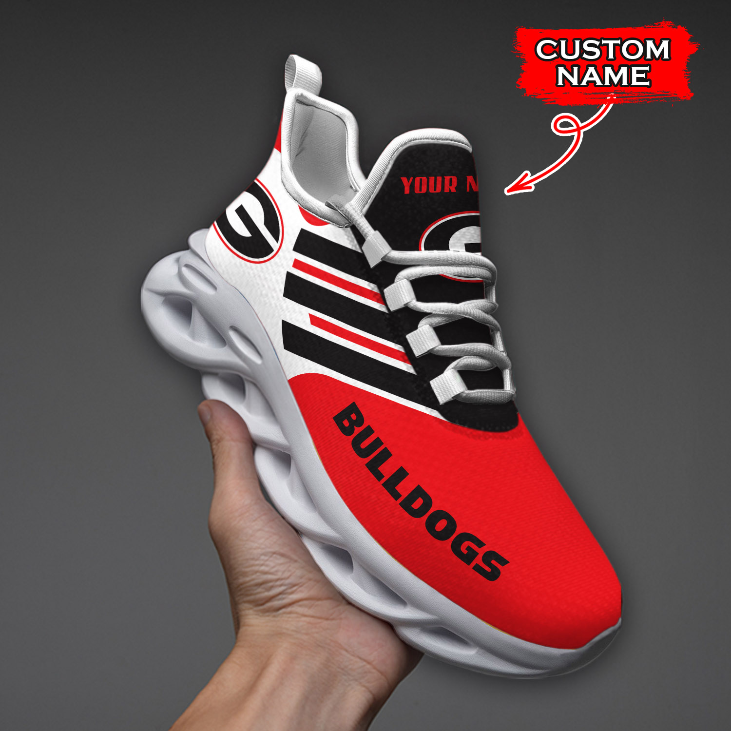 Georgia Bulldogs NCAA Max Soul Shoes Sneakers For Men And Women