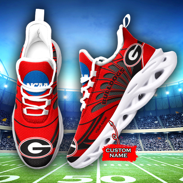 Georgia Bulldogs NCAA Max Soul Shoes Sneakers For Men And Women