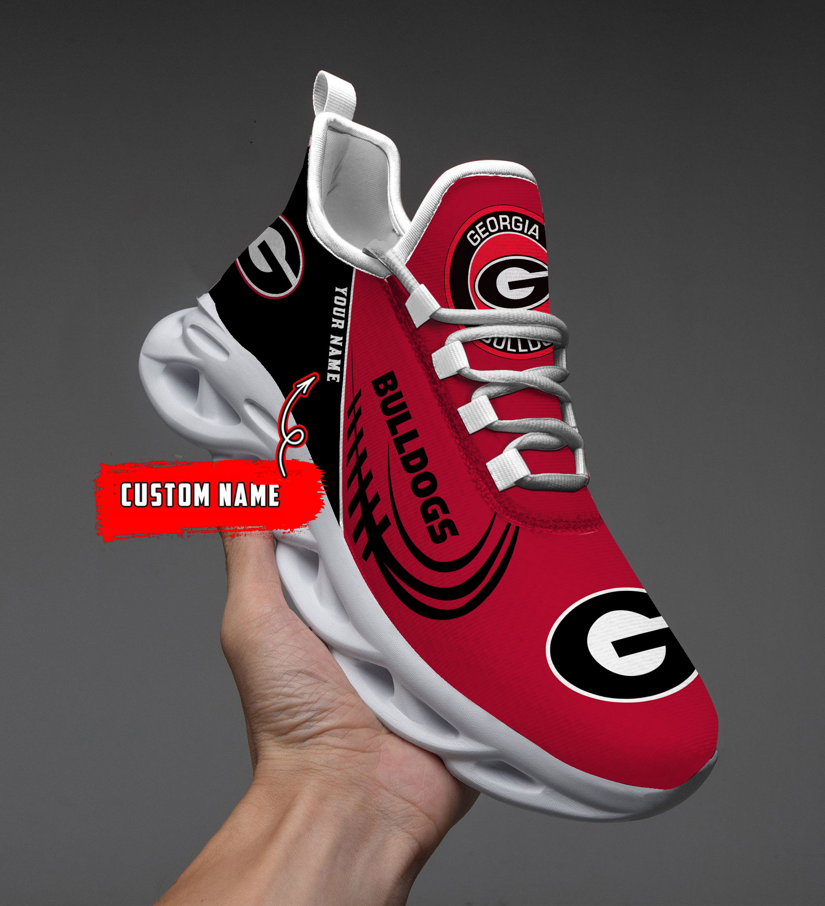 Georgia Bulldogs NCAA Max Soul Shoes Sneakers For Men And Women