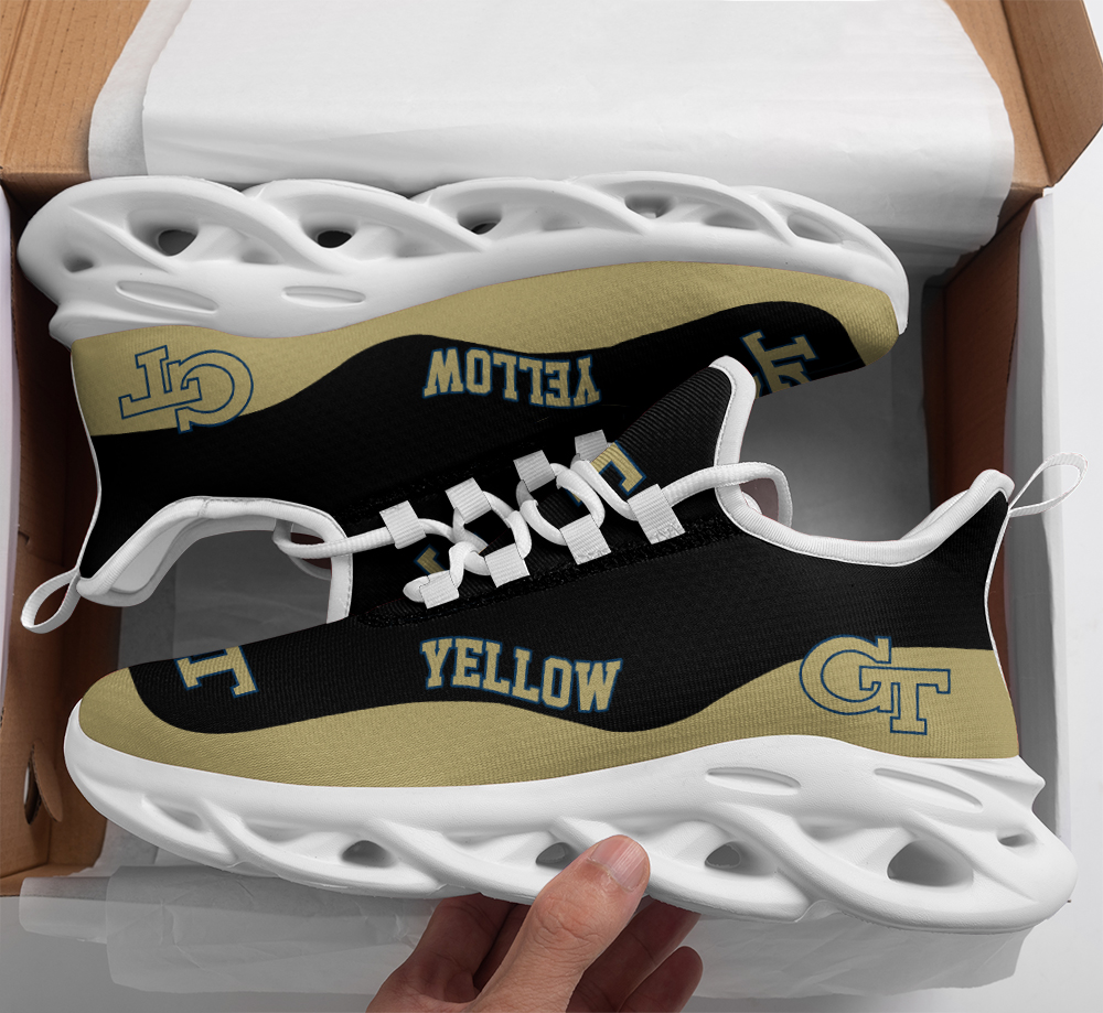 Georgia Tech Yellow Jackets Max Soul Shoes Sneakers For Men And Women