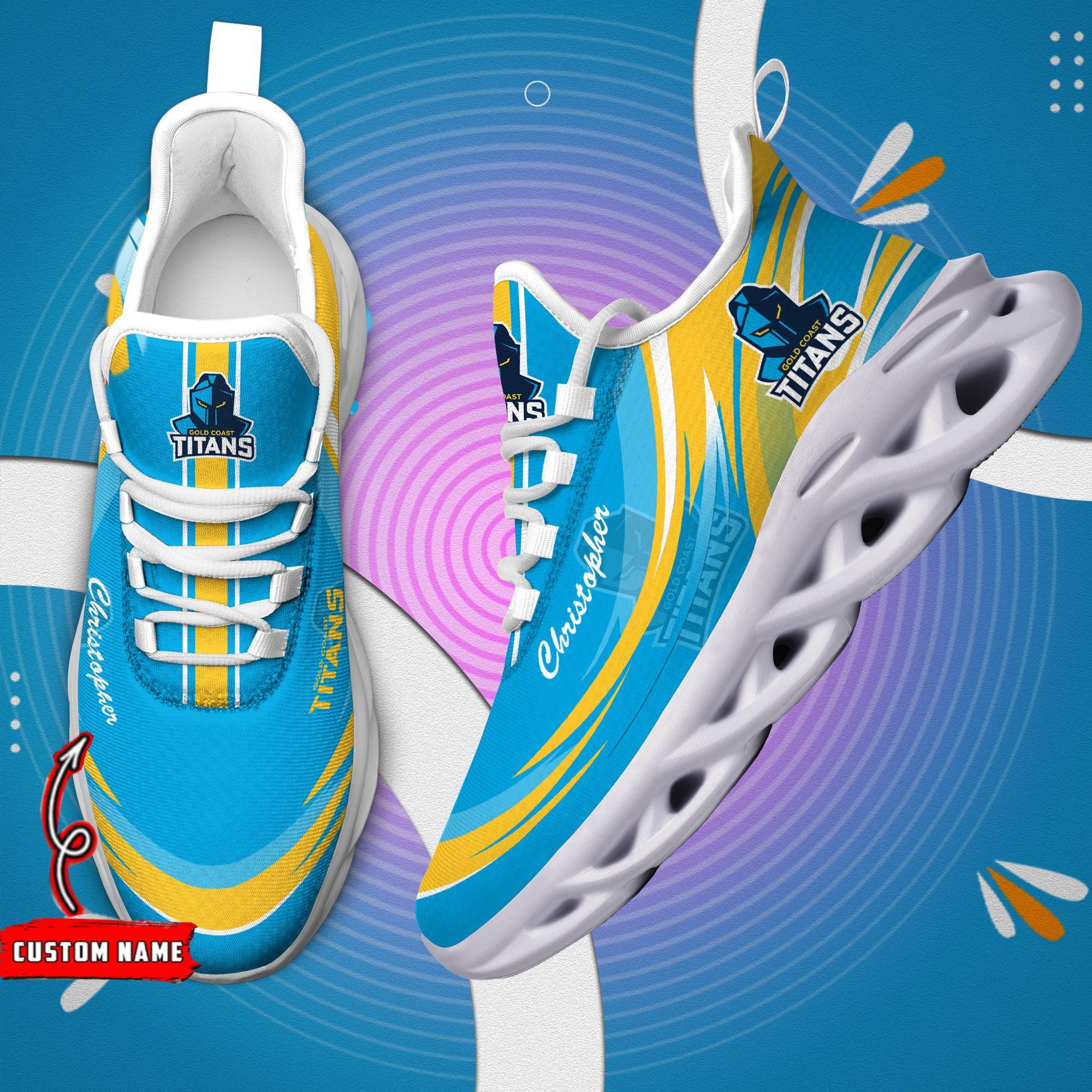 Gold Coast Titans Max Soul Shoes Sneakers For Men And Women