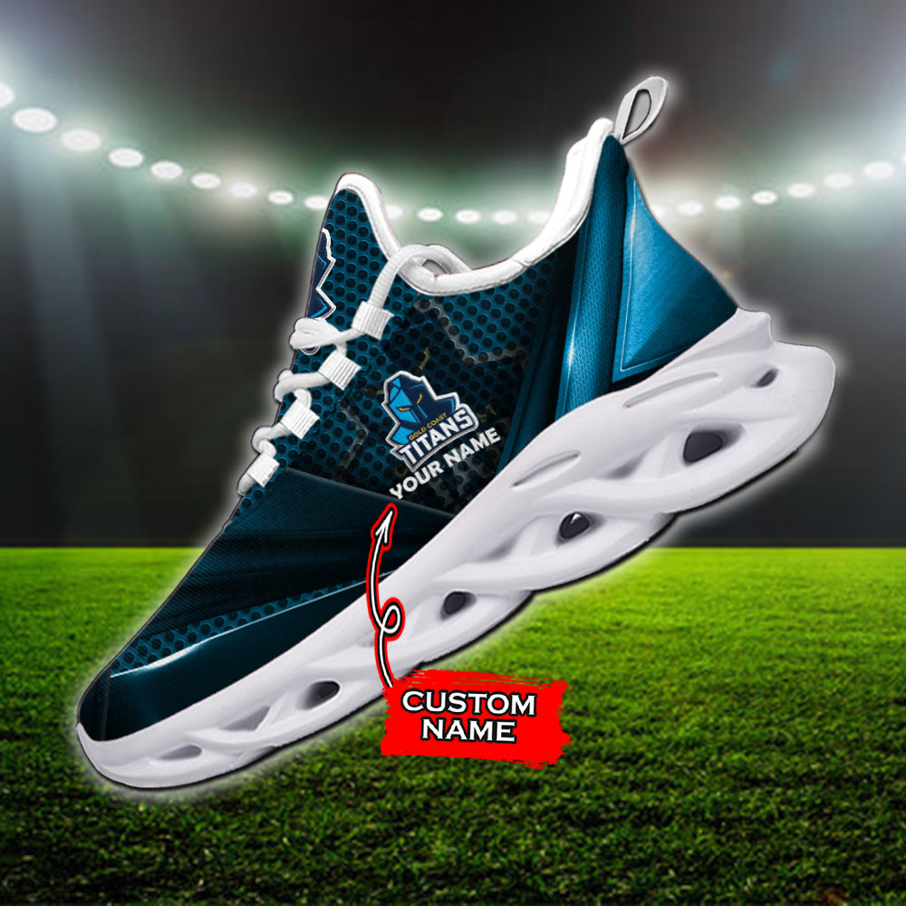 Gold Coast Titans NRL Max Soul Shoes Sneakers For Men And Women