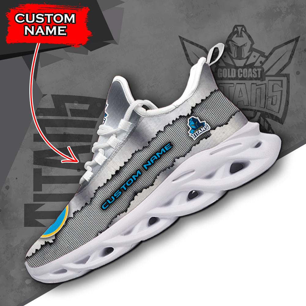 Gold Coast Titans NRL Max Soul Shoes Sneakers For Men And Women