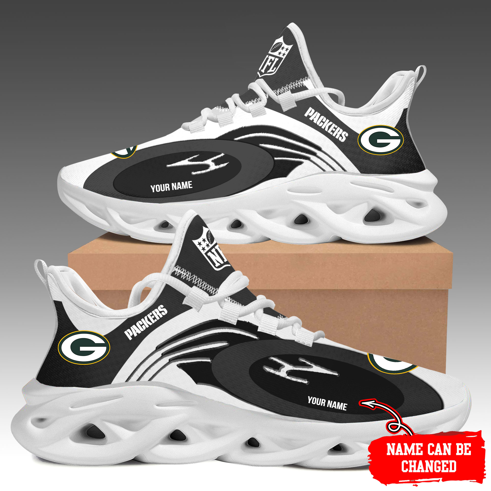 Green Bay Packers Max Soul Shoes Sneakers For Men And Women