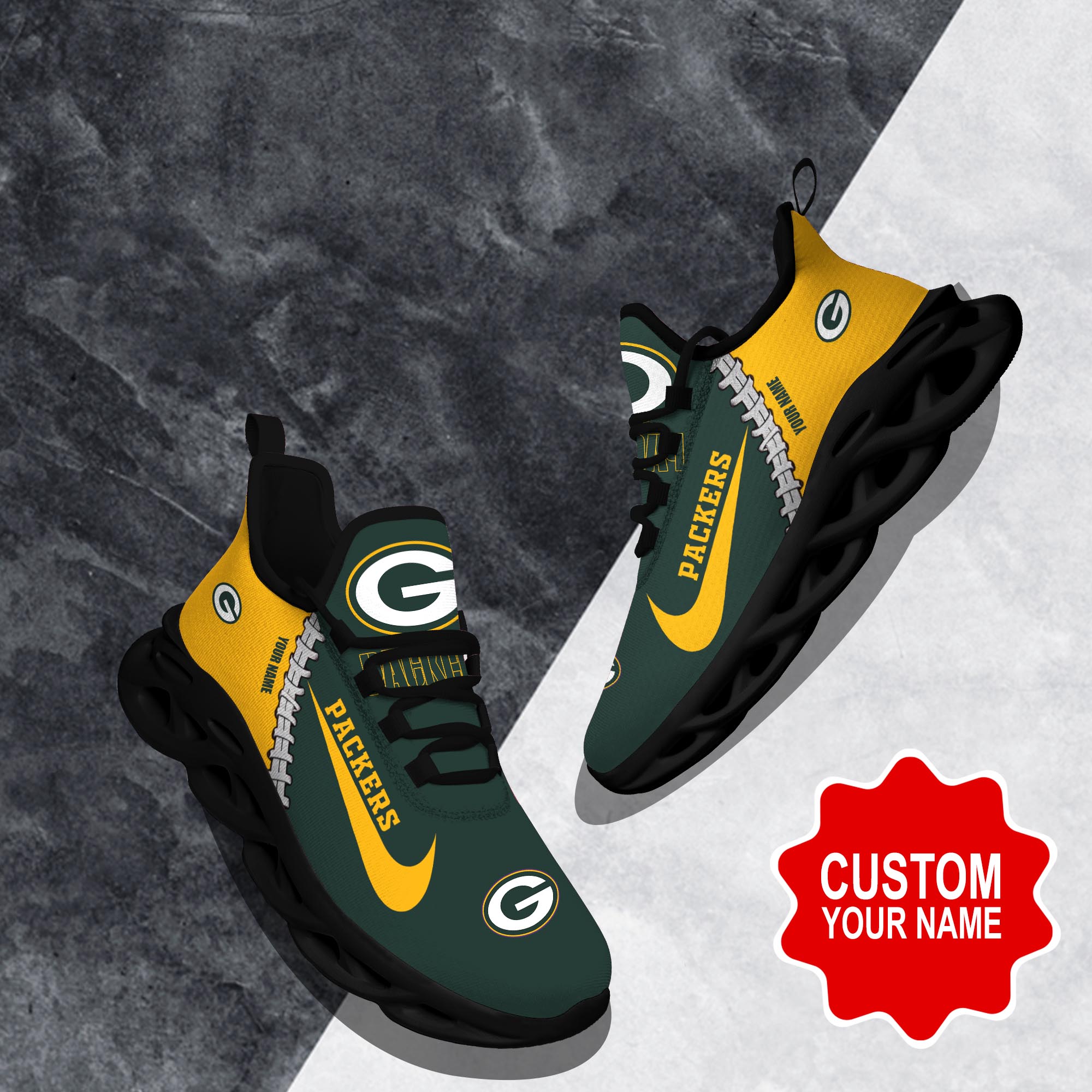 Green Bay Packers Max Soul Shoes Sneakers For Men And Women