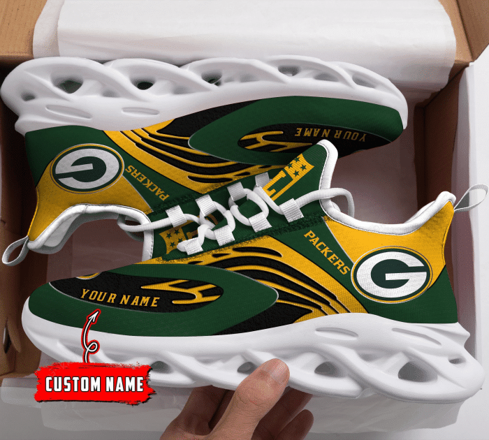 Green Bay Packers NFL Max Soul Shoes Sneakers For Men And Women