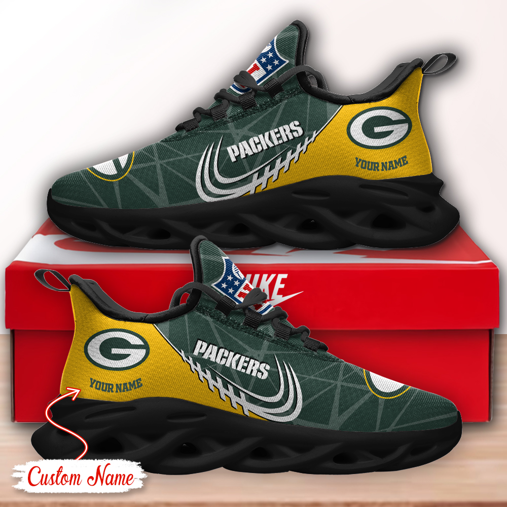 Green Bay Packers NFL Max Soul Shoes Sneakers For Men And Women