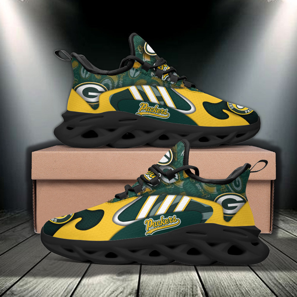 Green Bay Packers NFL Max Soul Shoes Sneakers For Men And Women