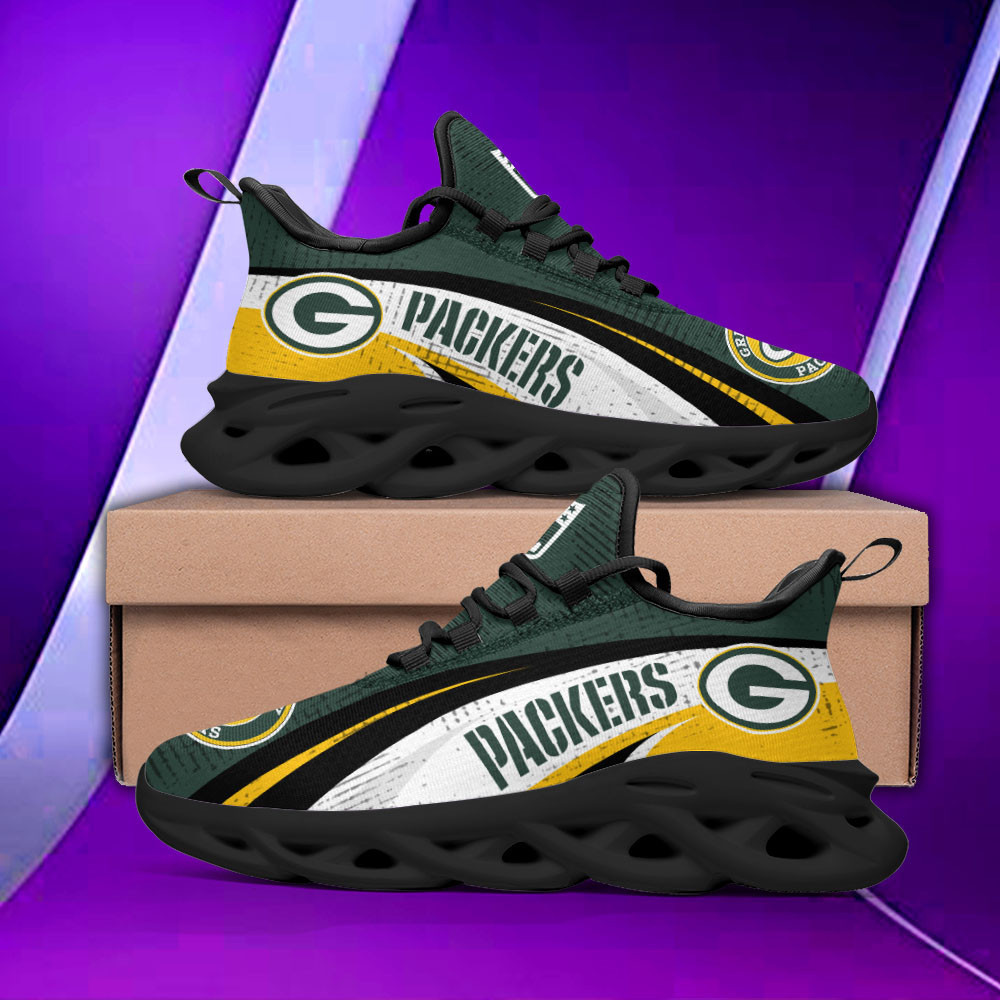 Green Bay Packers NFL Max Soul Shoes Sneakers For Men And Women