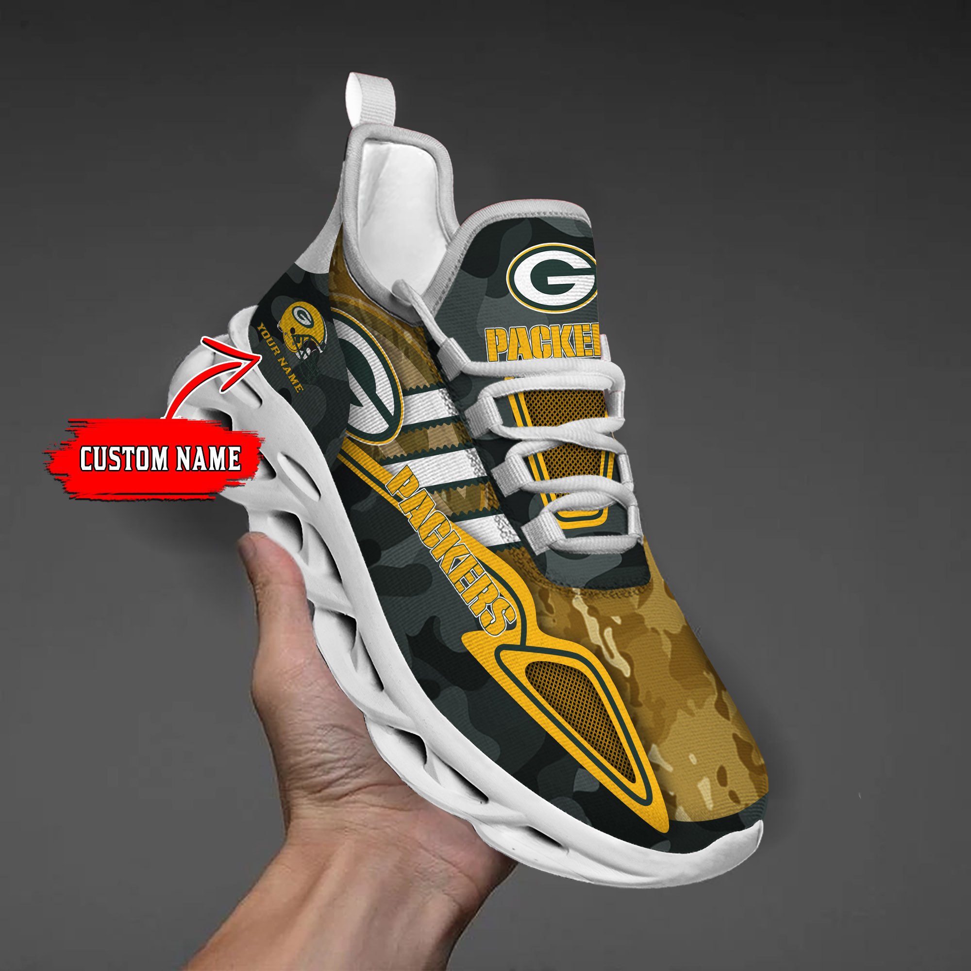 Green Bay Packers NFL Max Soul Shoes Sneakers For Men And Women