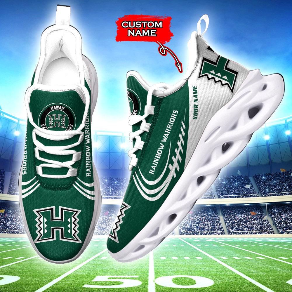 Hawaii Rainbow Warriors NCAA Max Soul Shoes Sneakers For Men And Women