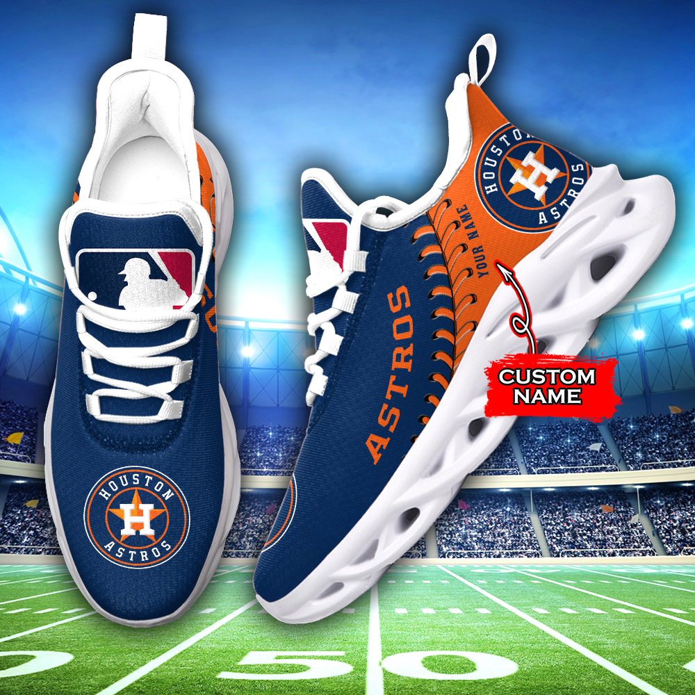 Houston Astros MLB Max Soul Shoes Sneakers For Men And Women