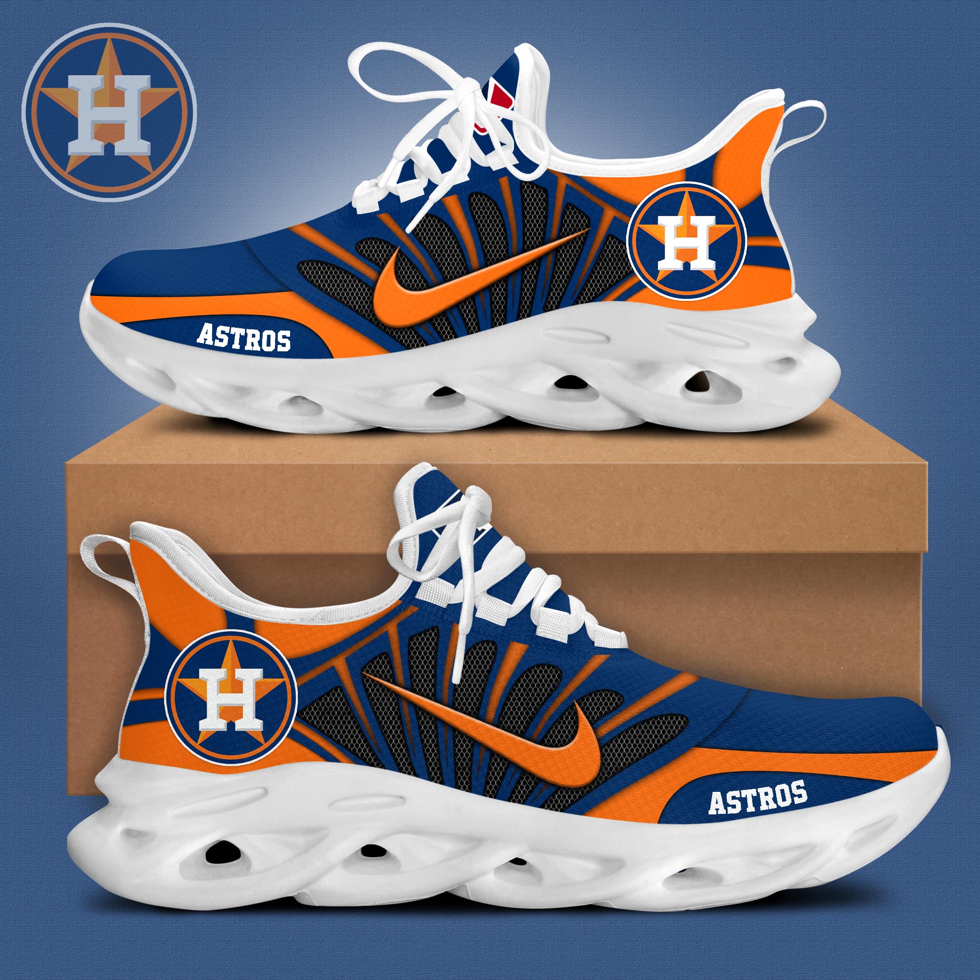 Houston Astros Max Soul Shoes Sneakers For Men And Women