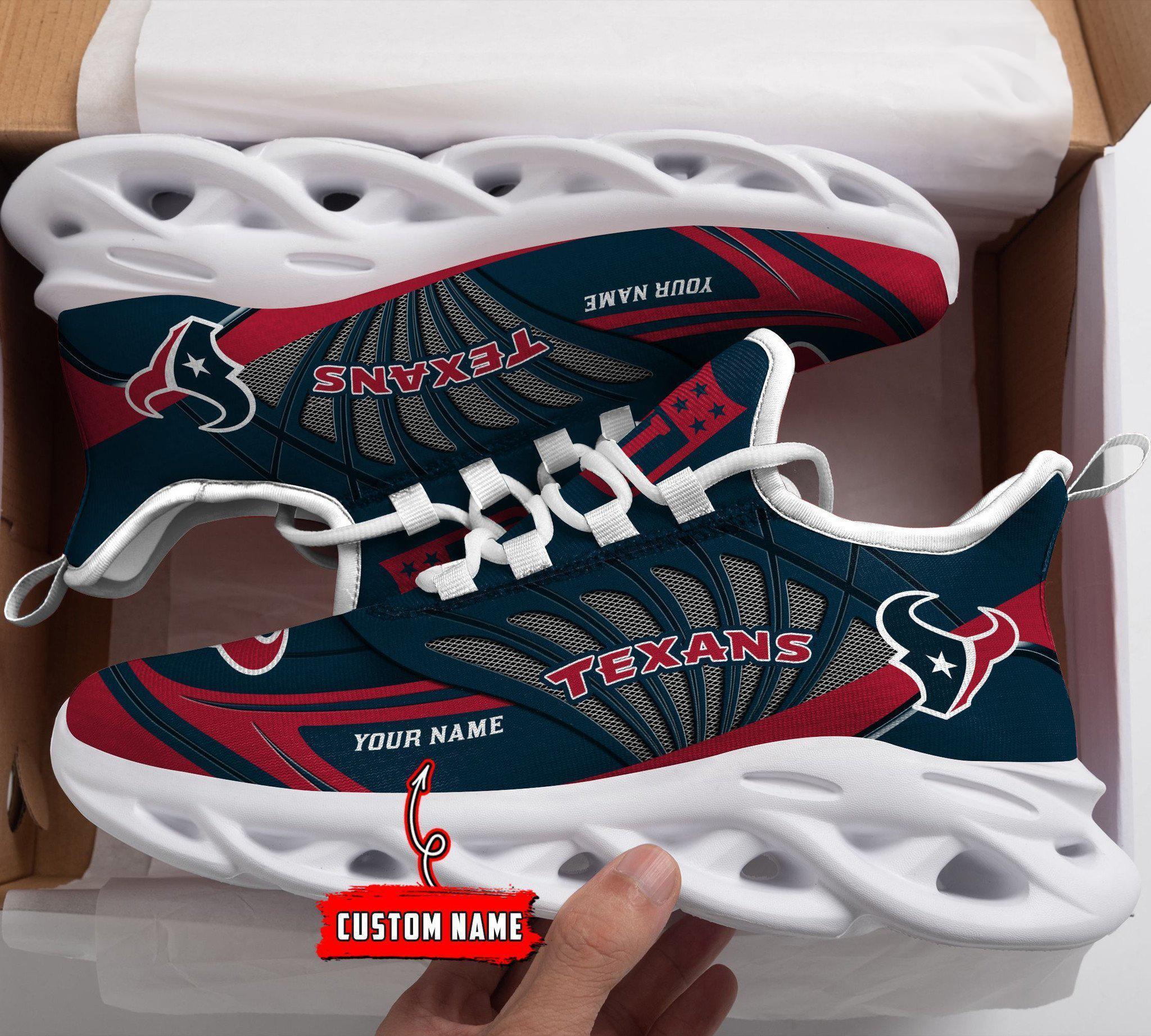 Houston Texans Max Soul Shoes Sneakers For Men And Women