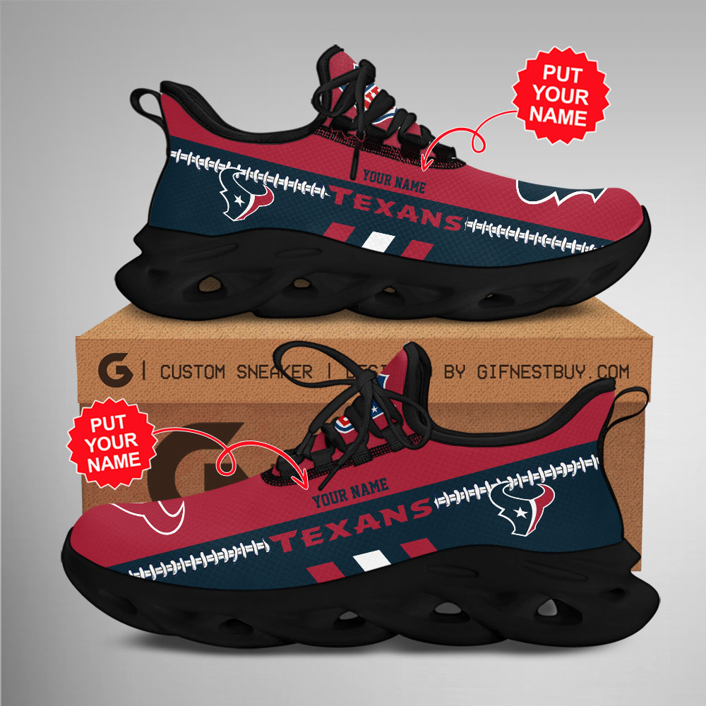 Houston Texans Max Soul Shoes Sneakers For Men And Women