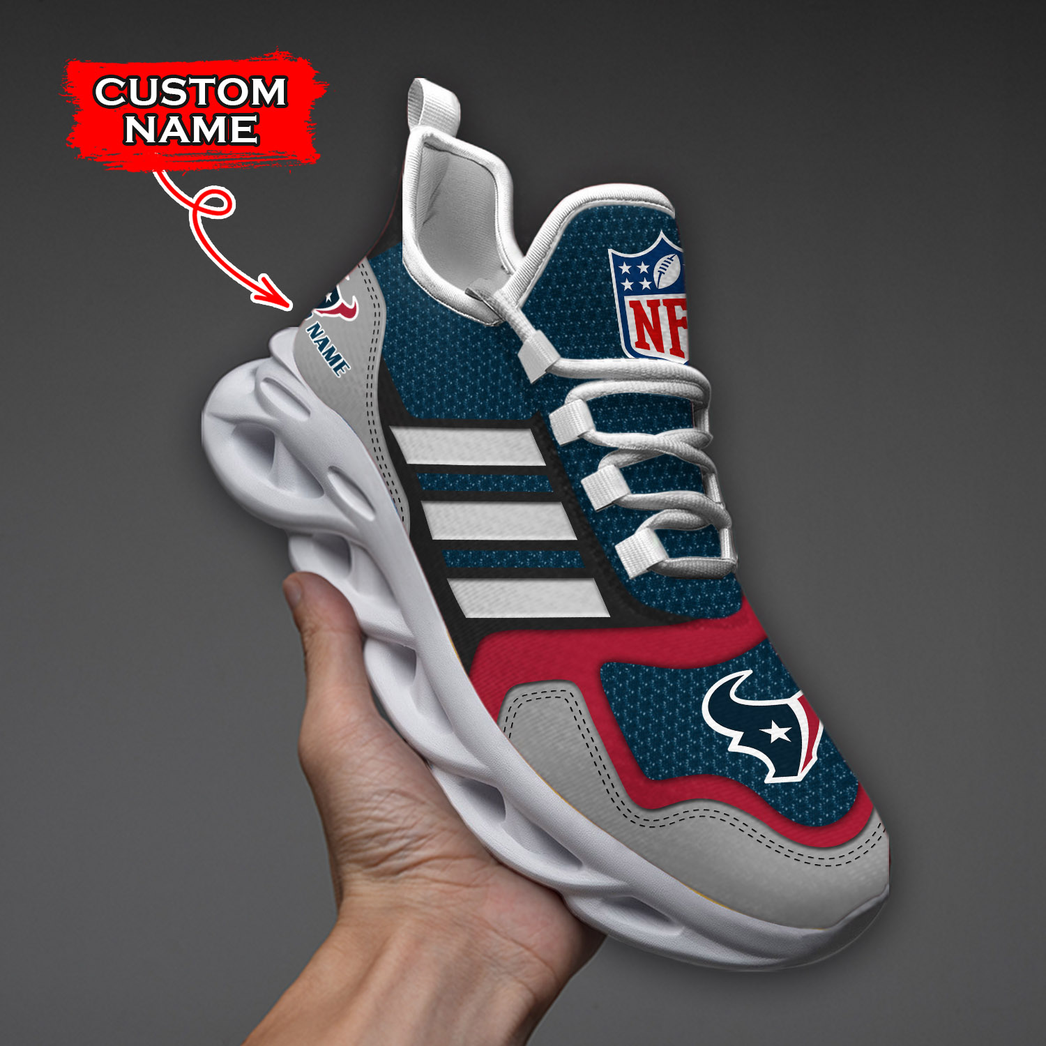 Houston Texans NFL Max Soul Shoes Sneakers For Men And Women