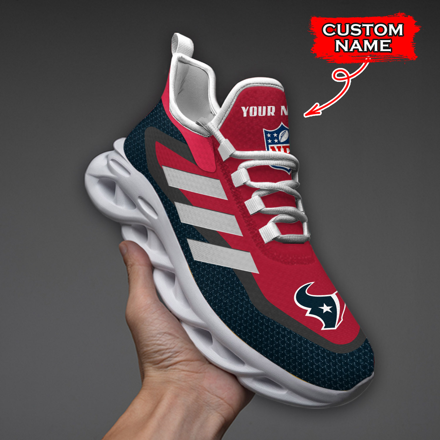 Houston Texans NFL Max Soul Shoes Sneakers For Men And Women