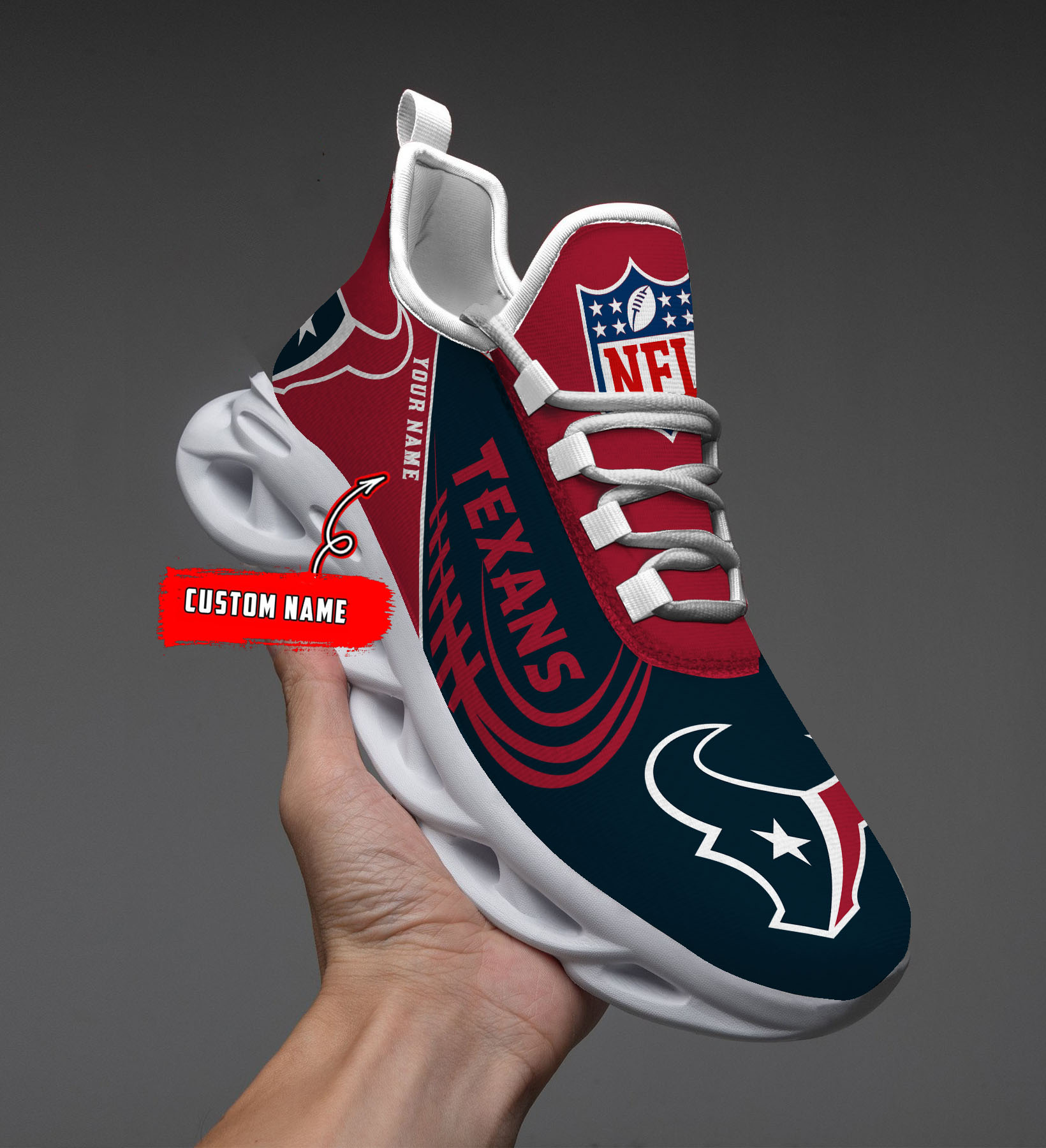 Houston Texans NFL Max Soul Shoes Sneakers For Men And Women