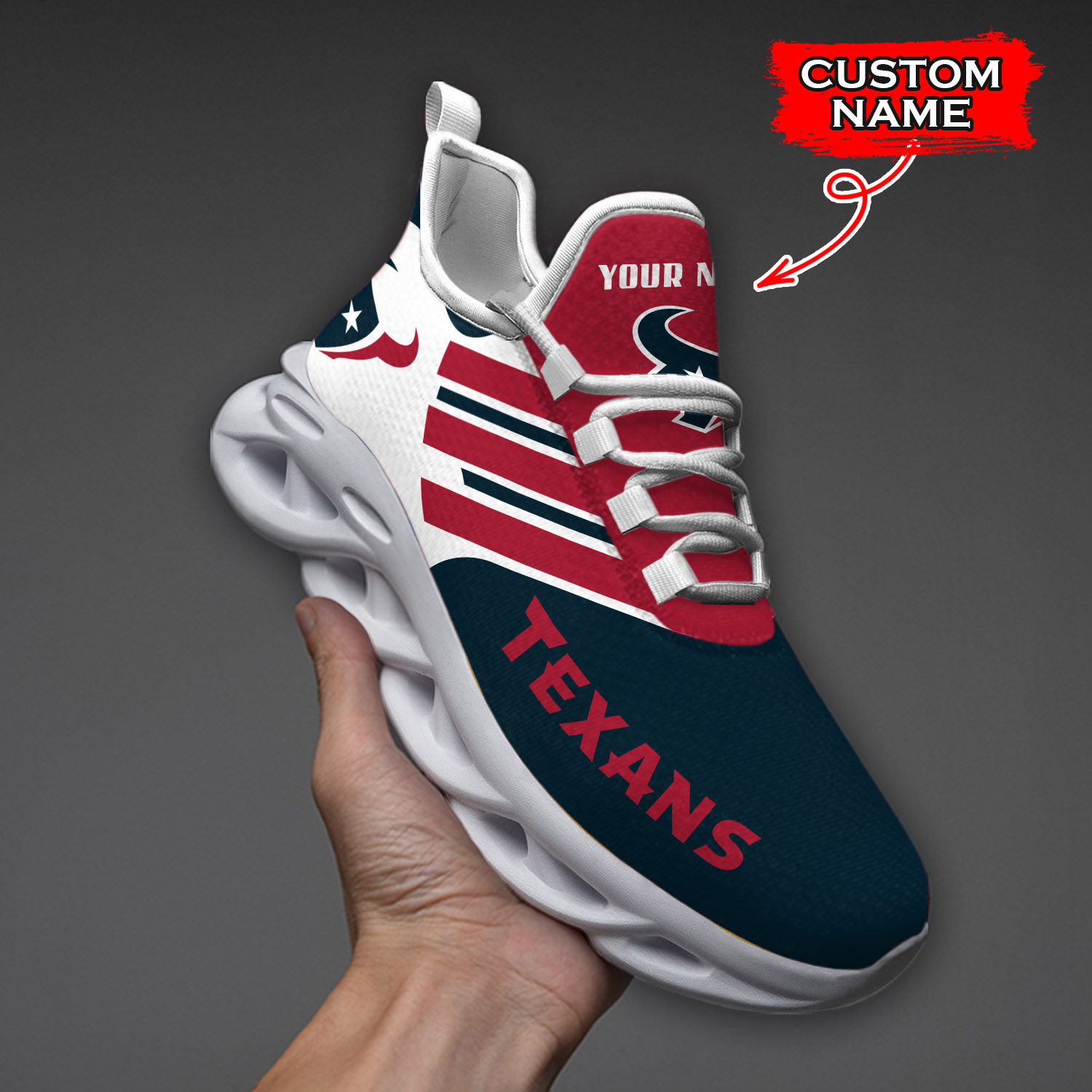 Houston Texans NFL Max Soul Shoes Sneakers For Men And Women