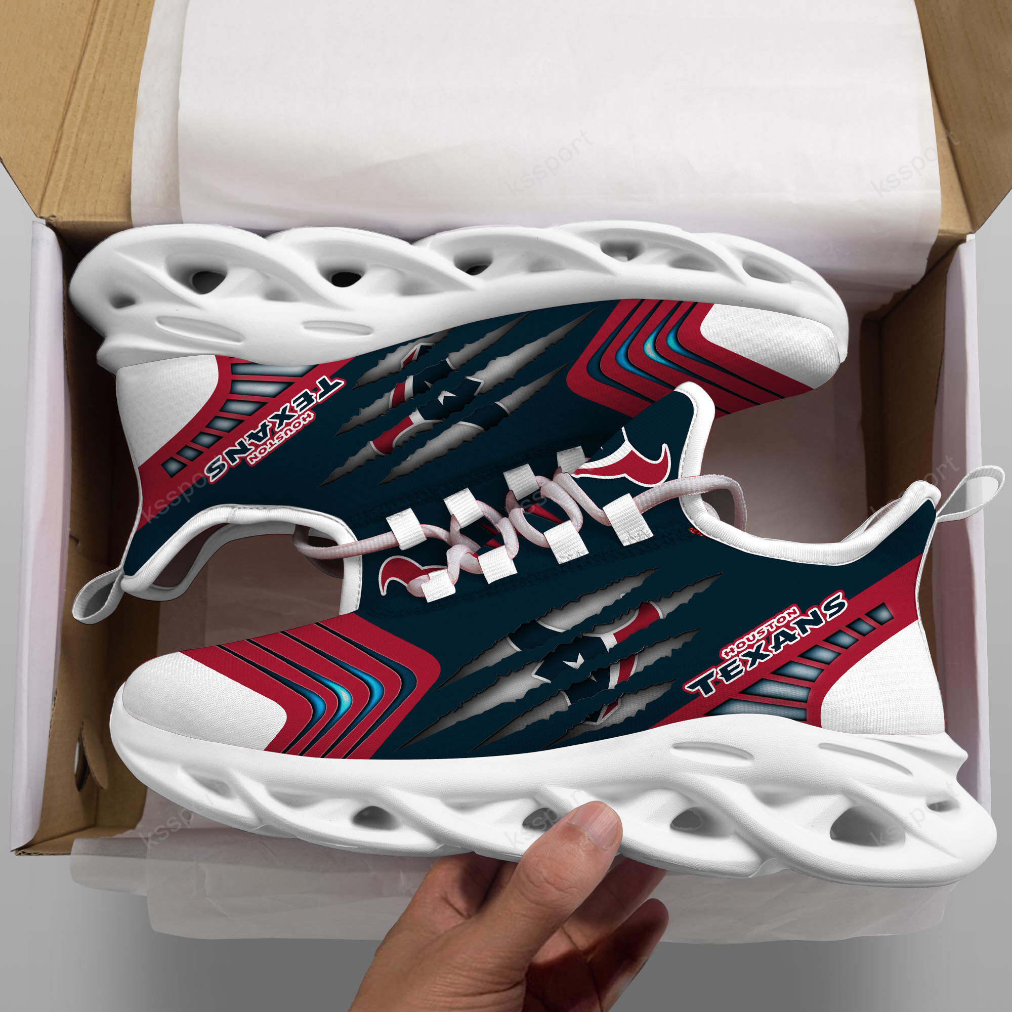 Houston Texans NFL Max Soul Shoes Sneakers For Men And Women