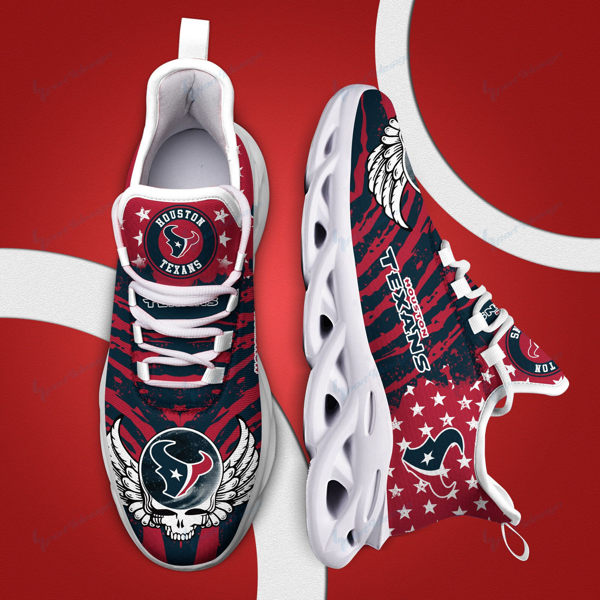 Houston Texans NFL Max Soul Shoes Sneakers For Men And Women