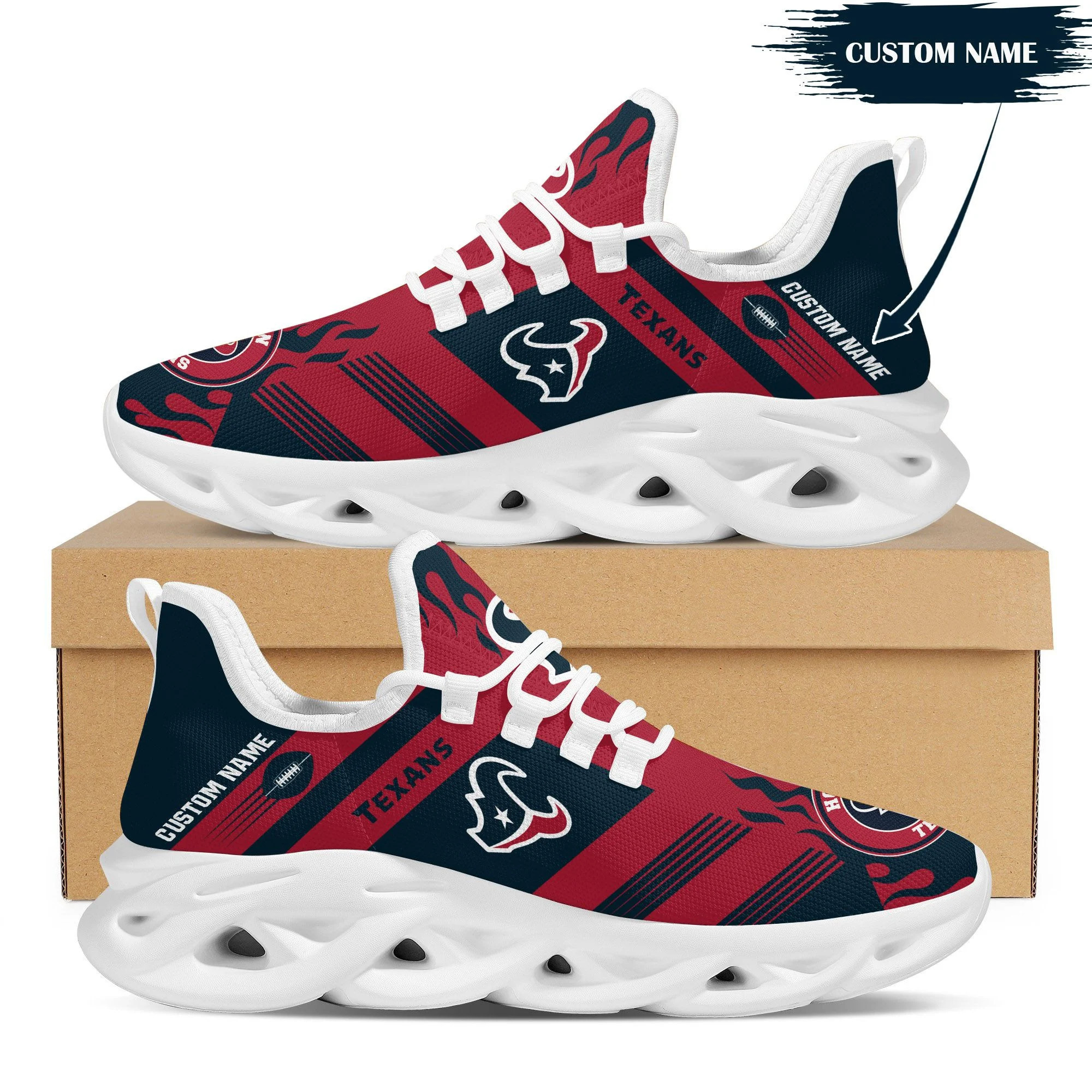Houston Texans NFL Max Soul Shoes Sneakers For Men And Women